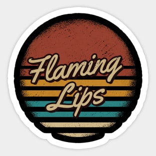 Flaming Lips Retro Style Sticker